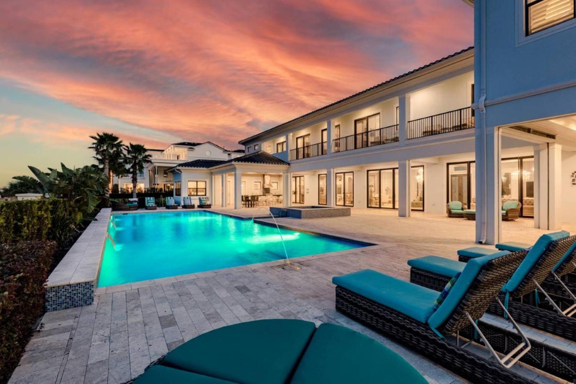 Beautiful 5 Star Mansion With Private Pool On The Prestigious Reunion Resort Orlando Mansion 6280 Kissimmee Dış mekan fotoğraf