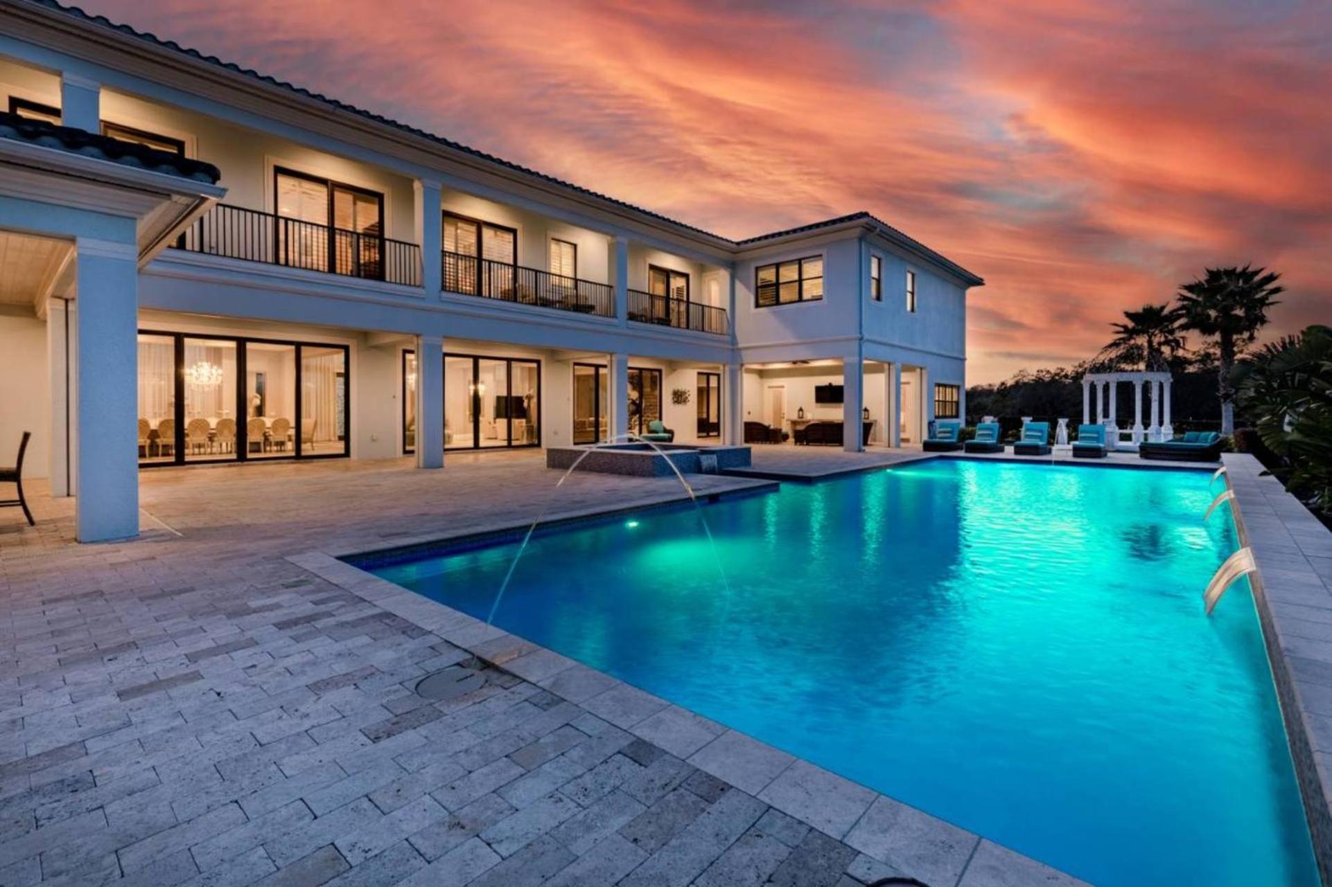 Beautiful 5 Star Mansion With Private Pool On The Prestigious Reunion Resort Orlando Mansion 6280 Kissimmee Dış mekan fotoğraf